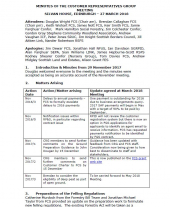 Customer Representatives Group Meeting Minutes 27 March 2018